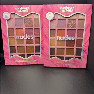 Set of 2- Nudes 24-Color Shadow Palettes BRAND NEW